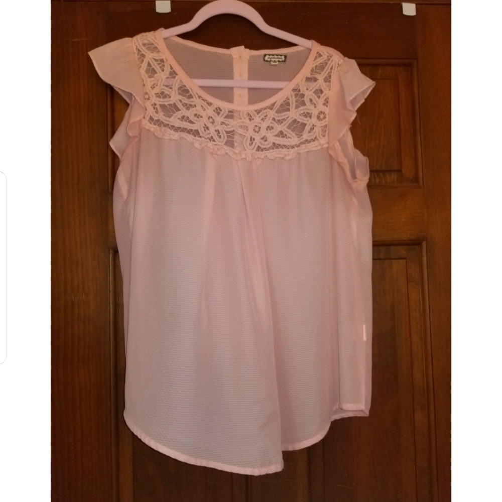 Light Pink Flowy Blouse by Eyeshadow